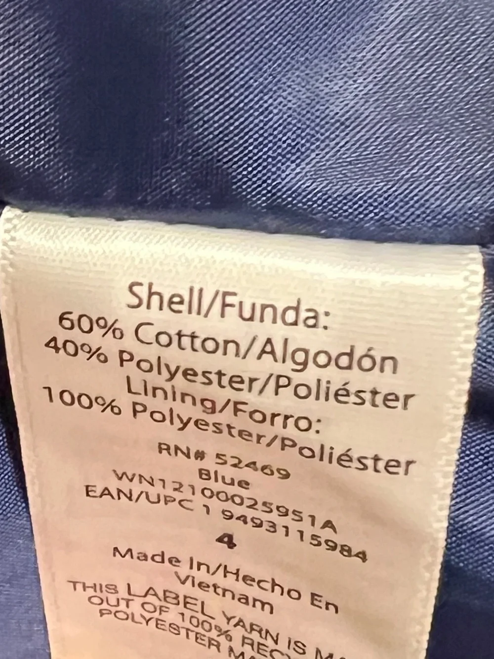 Wonder Nation Boys Blue Chambray Cotton Blend Blazer Jacket Sz 4 New w/tag
